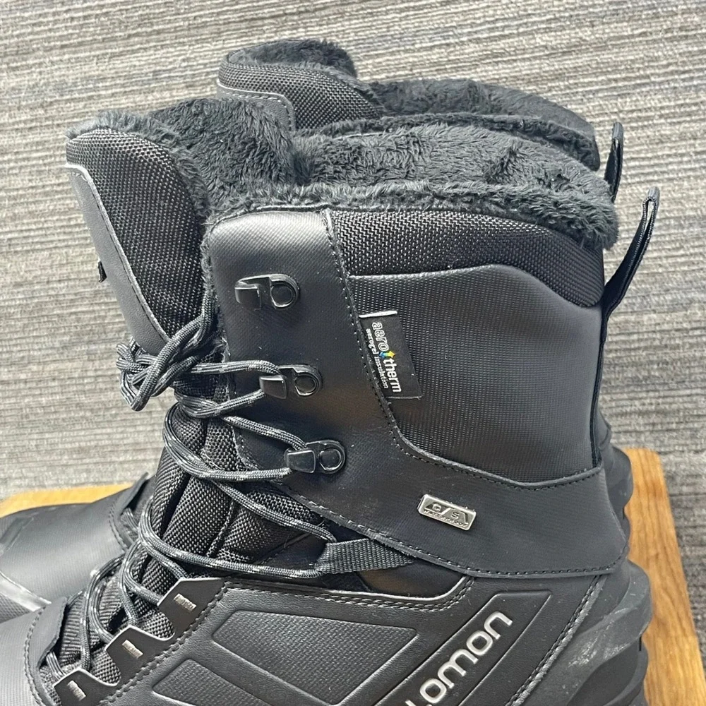 Salomon‎ Toundra Pro CSWP Boot Men 13 Black Waterproof Insulate 381318 Gorpcore